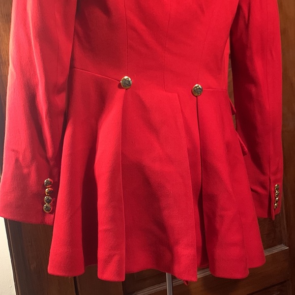 RALPH LAUREN PURPLE LABEL RED WOOL RIDING EQUESTRIAN HUNTING JACKET COAT - Picture 10 of 16